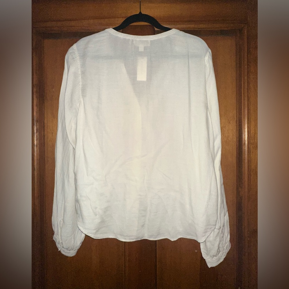 cloth and stone elastic neck button down shirt - Picture 5 of 7